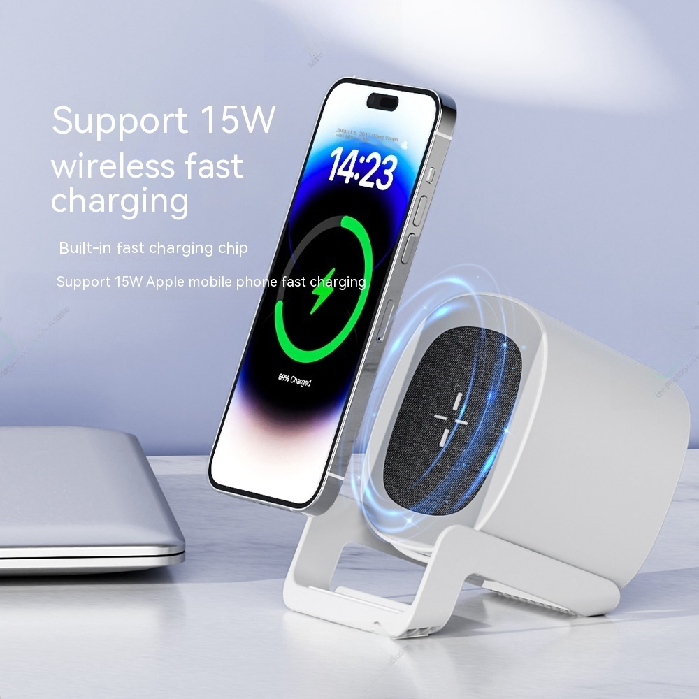 Four-in-one Mobile Phone Holder Wireless Charger Bluetooth Audio - Image 4
