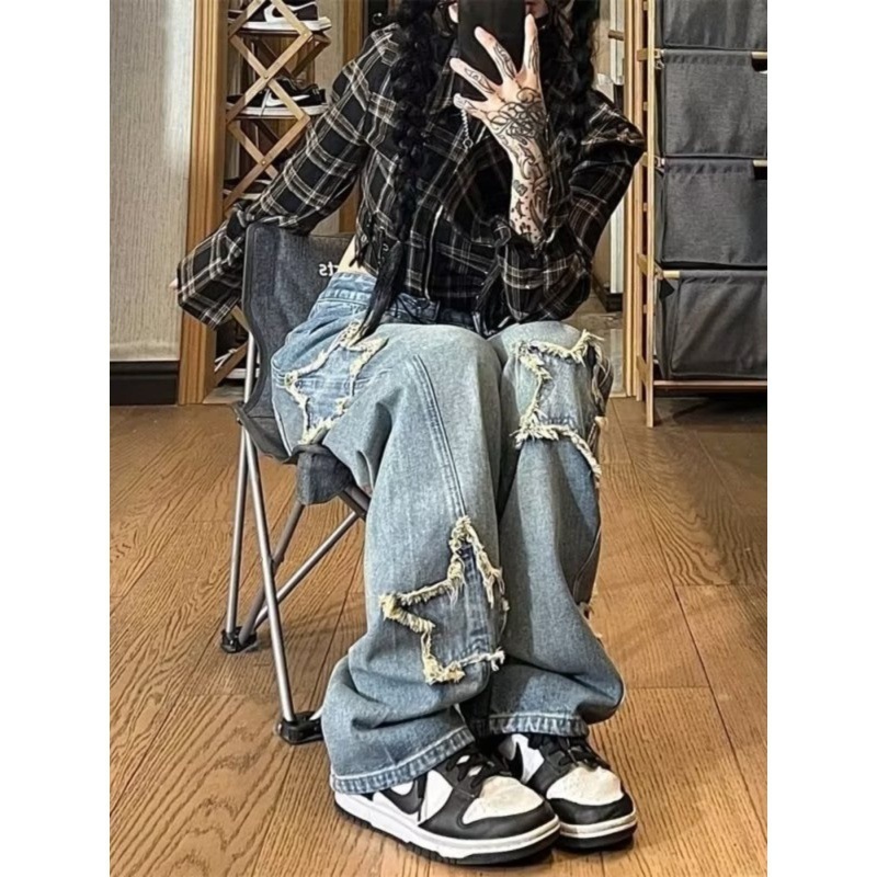 Trendy Cool Design Student Niche High Street Wide-leg Pants - Image 2