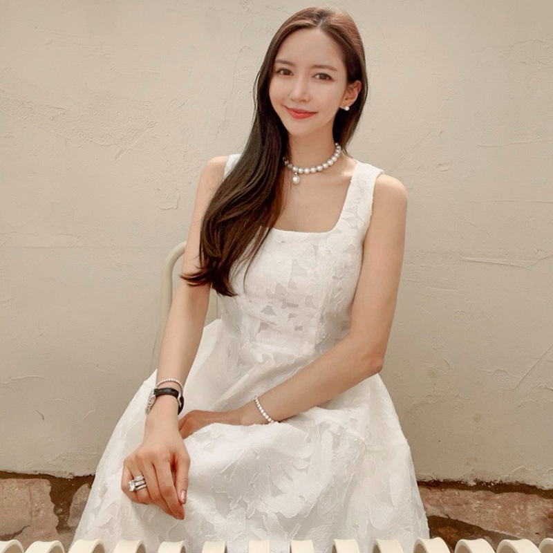 Women's New Temperament Waist Slim Fashion Jacquard Dress – Bild 6