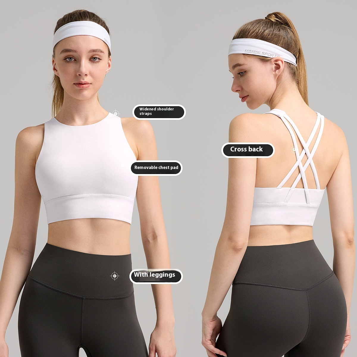 Sports Female Shockproof Push-up Running Workout Vest - Image 3