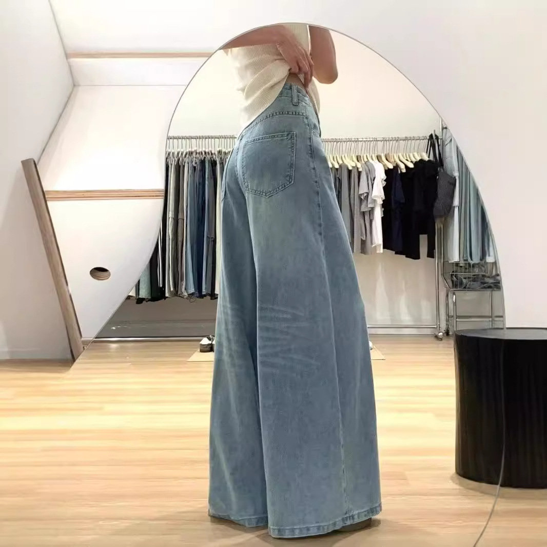 Women's Wide-leg Jeans High Waist Loose And Slimming – Bild 3