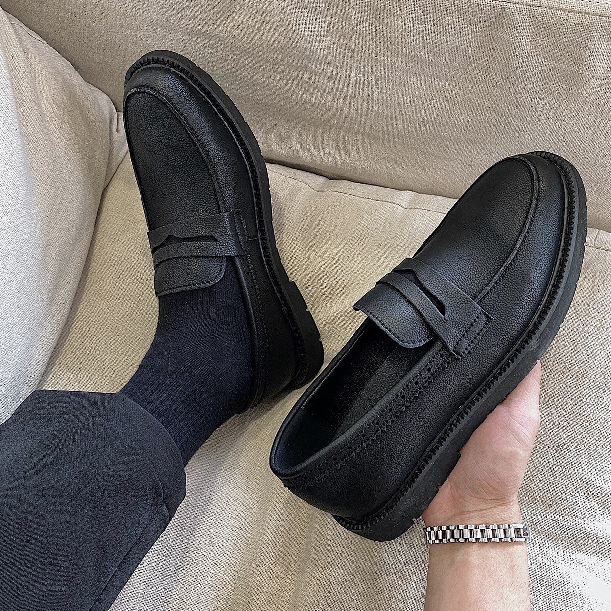 Youth Retro Slip-on Beanie Shoes — изображение 2