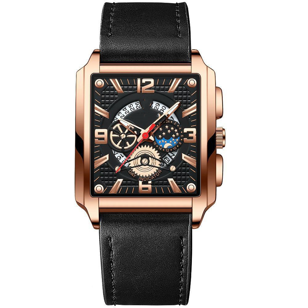 Men's Vintage Square Calendar Waterproof Luminous — изображение 9