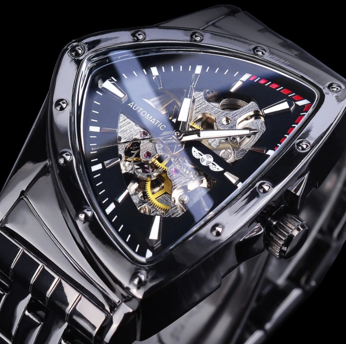 Watch Men's Fashion Hollow Stainless Steel Watch - Image 8