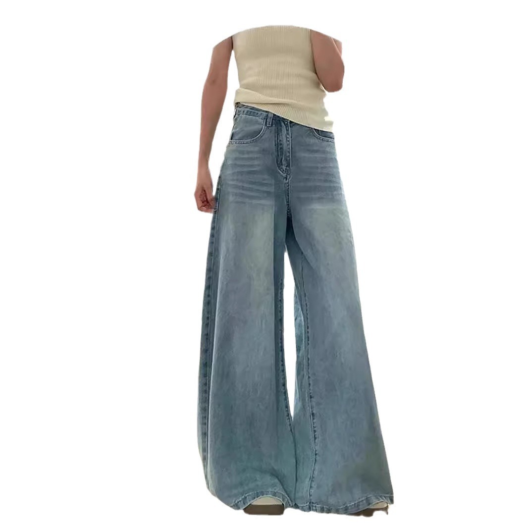 Women's Wide-leg Jeans High Waist Loose And Slimming – Bild 5