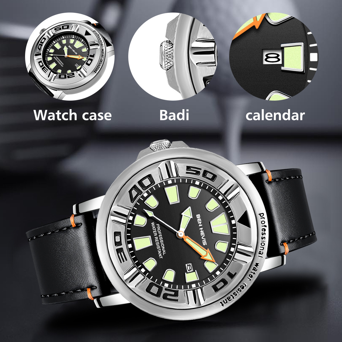 Business Men's Quartz Watches Waterproof — изображение 7