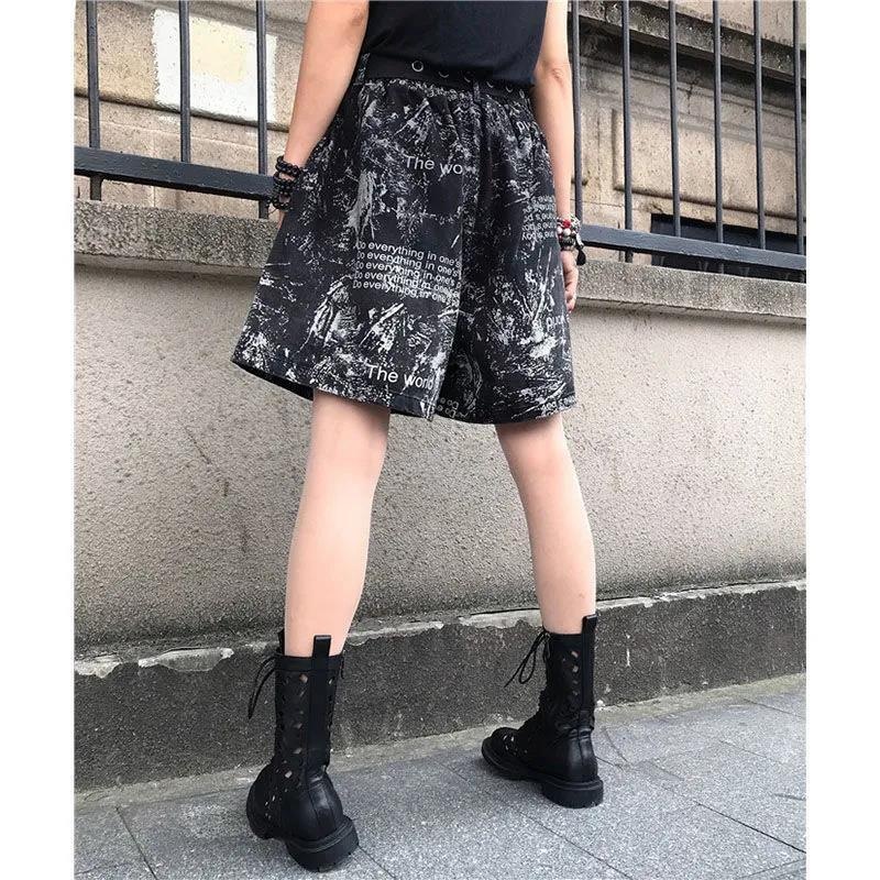 Elastic Waist Retro Loose Versatile Shorts – Bild 4