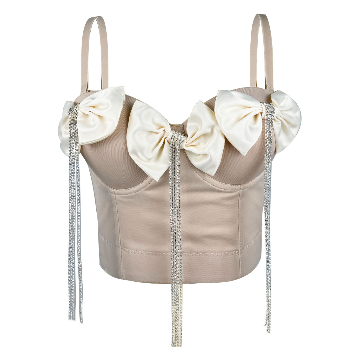 Autumn And Winter Exquisite Double Black Big Bow Corset – Bild 4