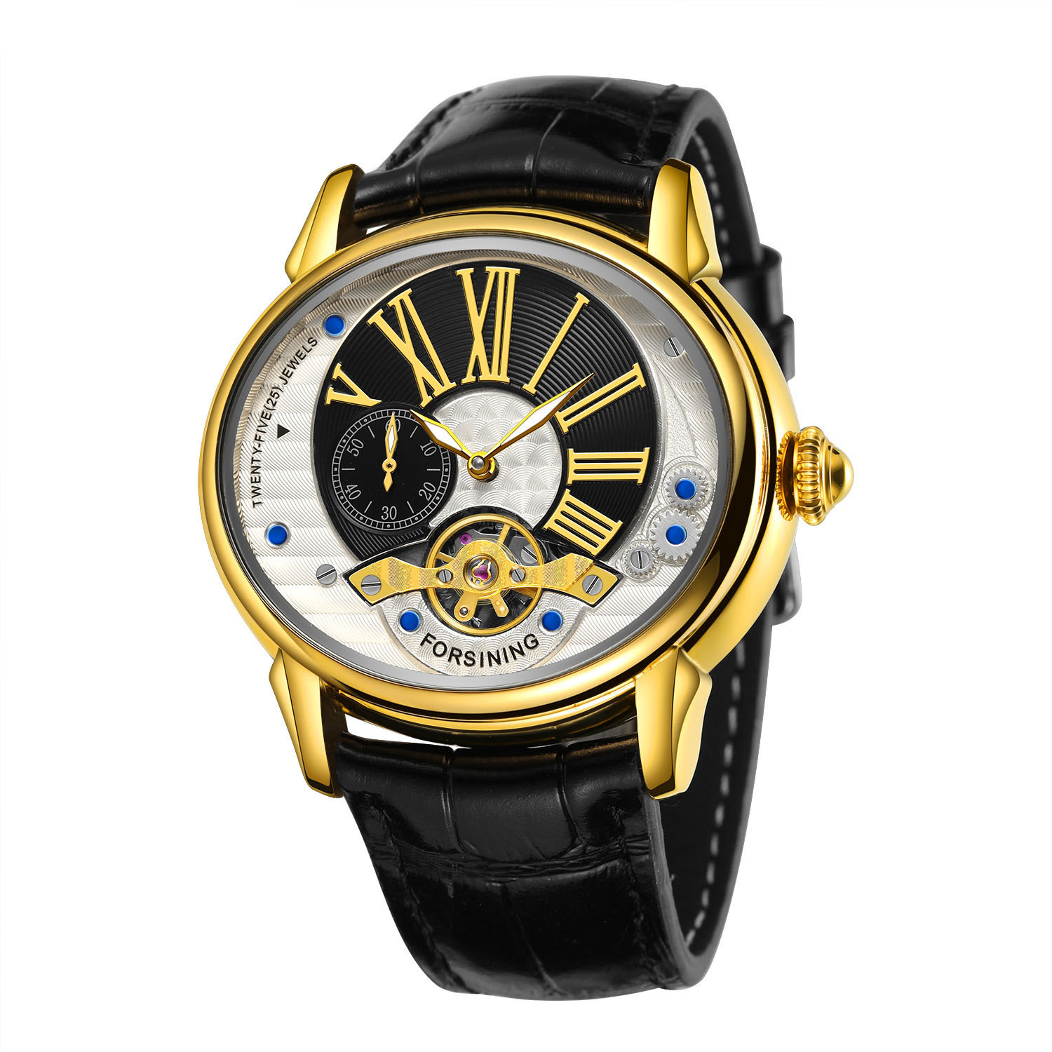Men's Fashion Dial Flywheel Mechanical Watch - Image 2