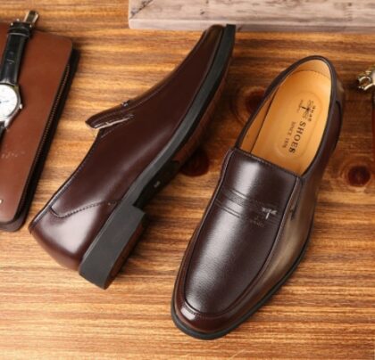Men's Business Soft Surface Wear-Resistant Casual Leather Shoes