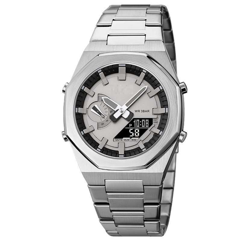 Multifunctional Sports Electronic Male Student Five Sets Of Alarm Clock Business Waterproof Watch — изображение 5