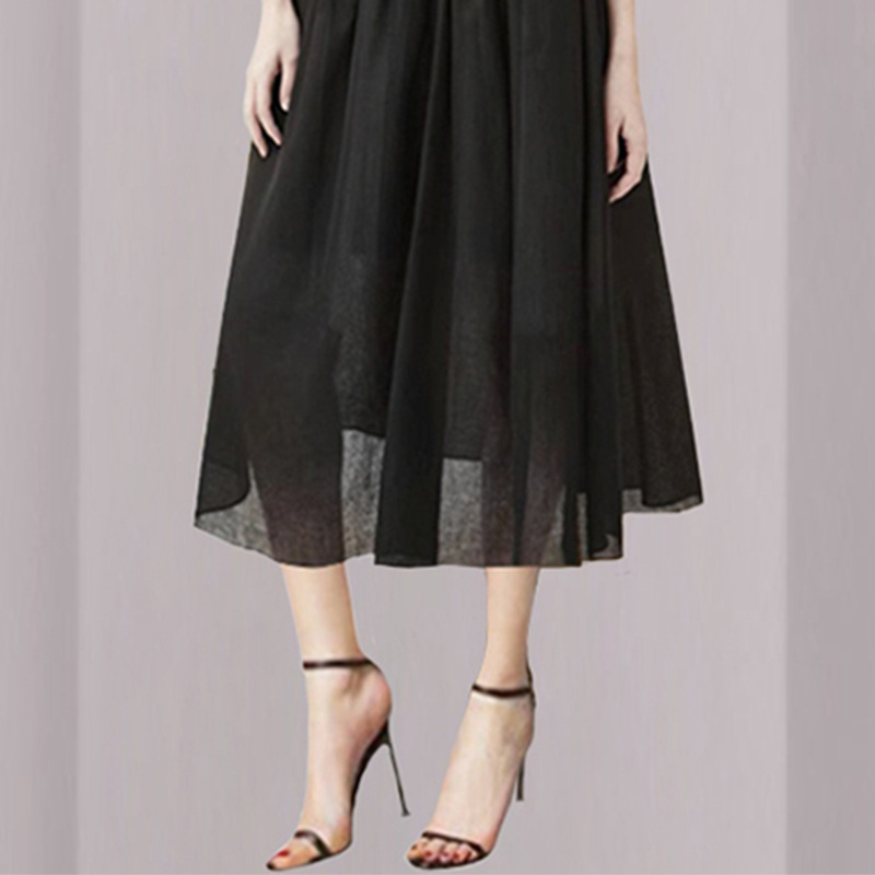 New Black Waistband Slimming And Niche Light Luxury Dress - Image 5