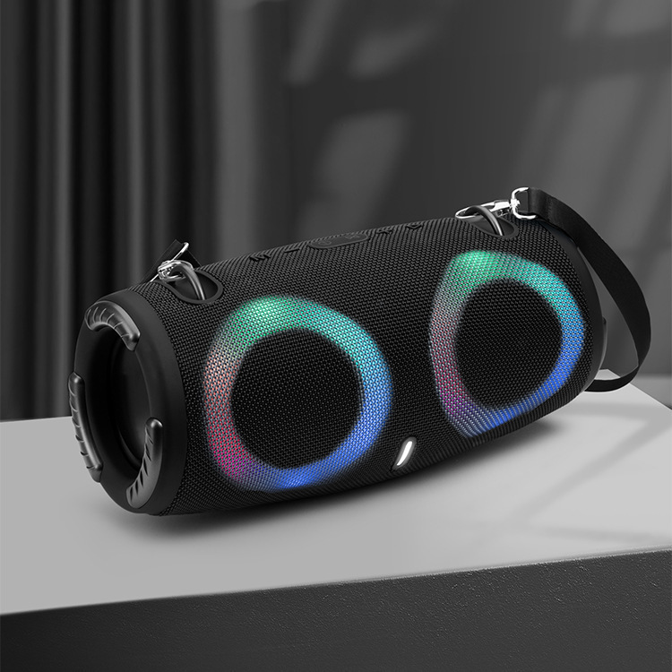 War Drum Three-generation Bluetooth Speaker With RGB Colored Lights Outdoor Portable Waterproof - Image 7