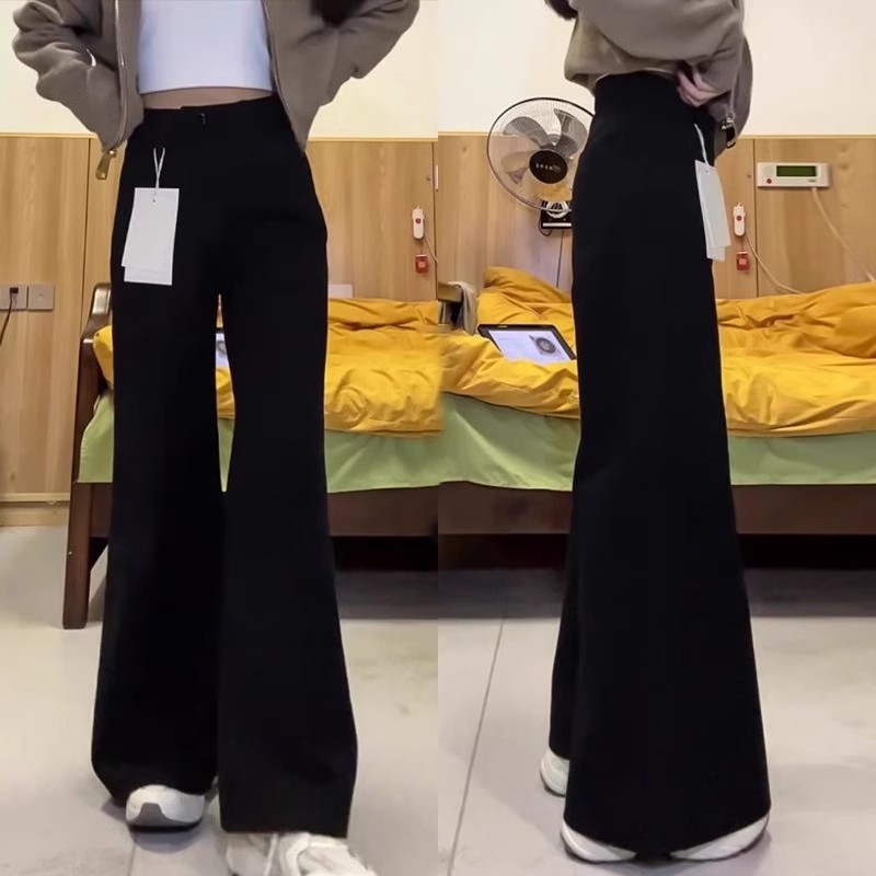 Loose Slimming Wide Leg Straight Pants - Image 6