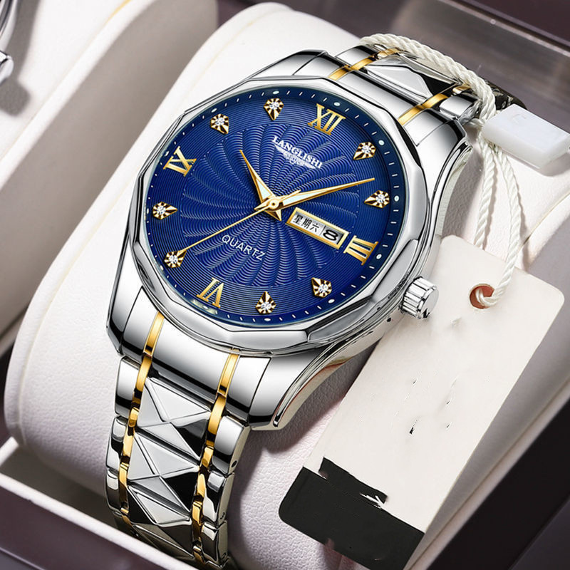 New Trendy Men's Watch Male Waterproof Tungsten Steel High-grade – Bild 7