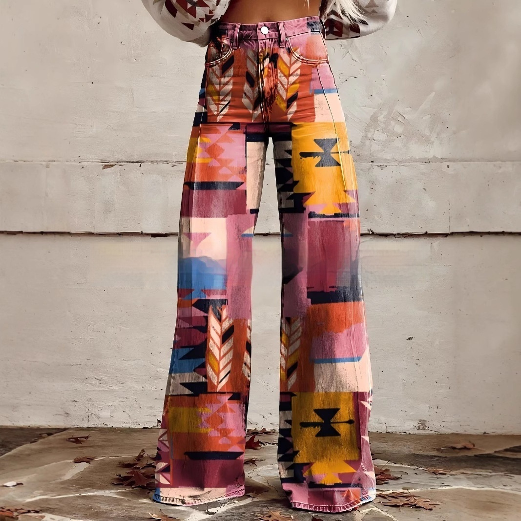 Plus Size Women's Casual Thin Imitation Jeans — изображение 4