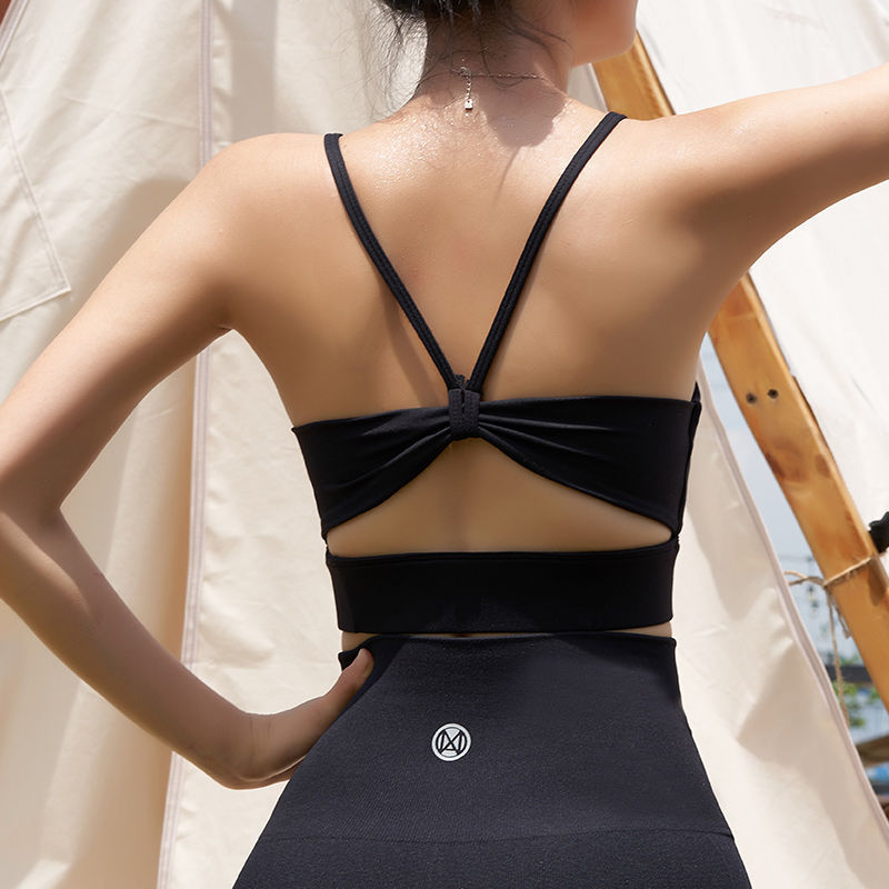 Women's slim belt beautiful back sports underwear