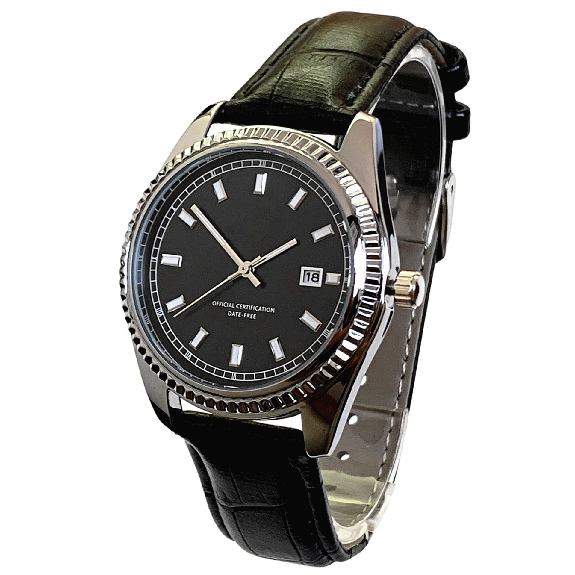 Business Leather Strap Classic Oyster Watch — изображение 9