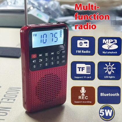Radio Small FM High Sound Quality Multi-function Charging Bluetooth Subwoofer Large Function Card-type Storytelling Machine