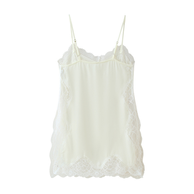 Sexy Pure Style Lace Patchwork Slit Sling - Image 2