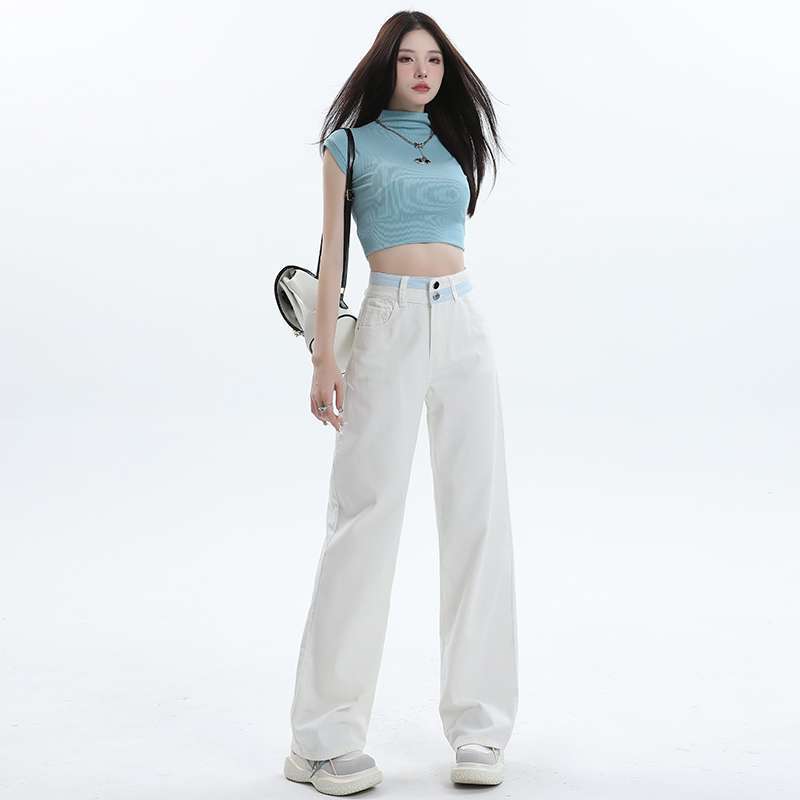 Women's All-match Casual Straight-leg Wide-leg Jeans - Image 3