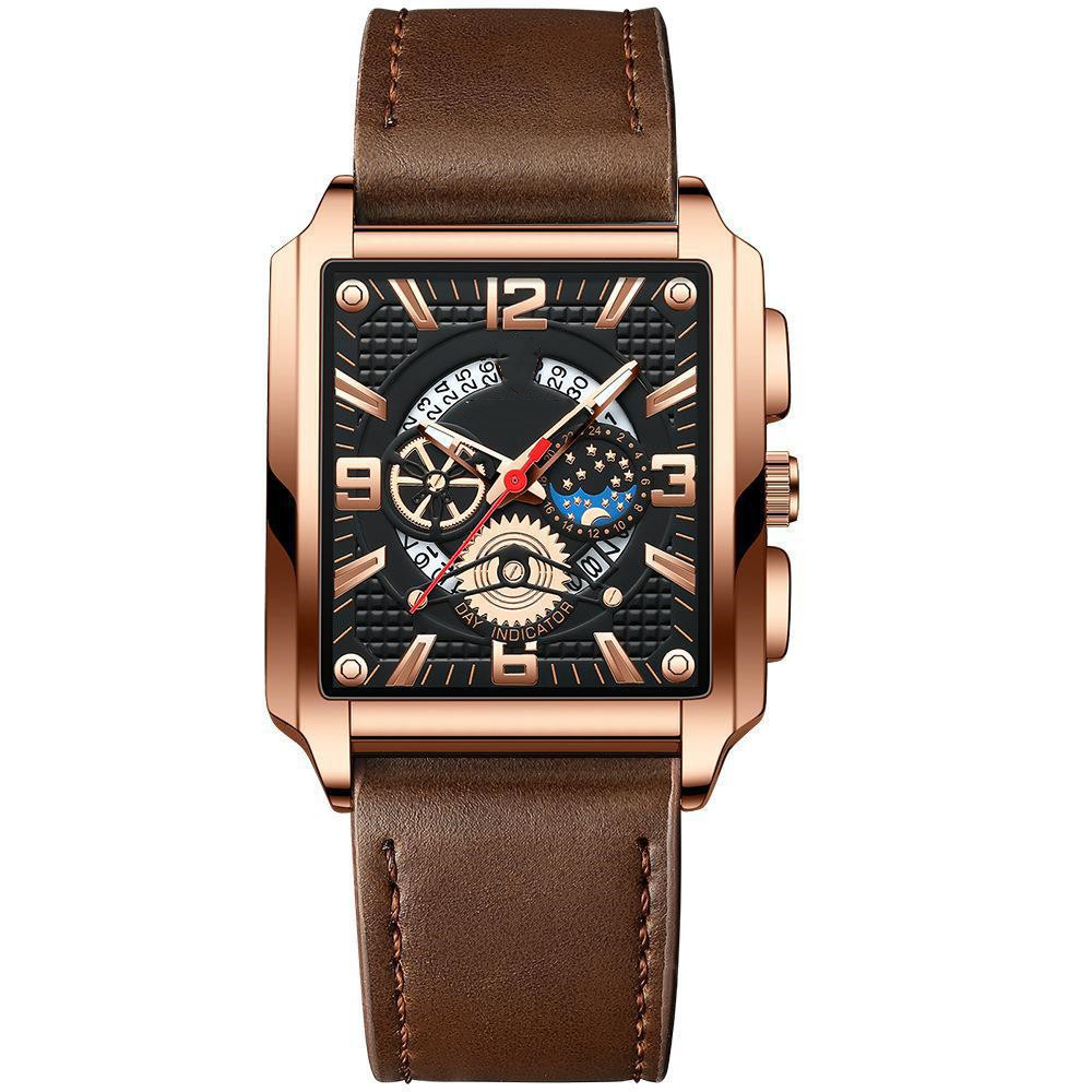 Men's Vintage Square Calendar Waterproof Luminous — изображение 8