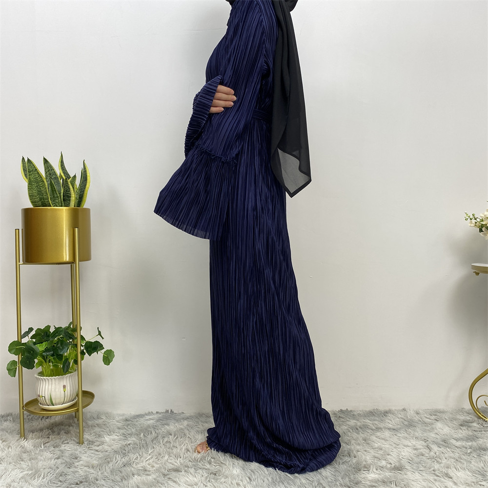 Women's Fashion Loose Flared Sleeve Round Neck Dress - Image 5