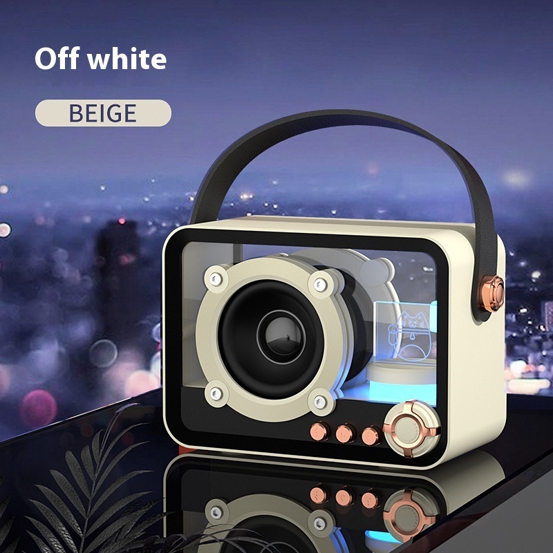 Glass Bluetooth Speaker Portable Mini Outdoor USB Charging - Image 7