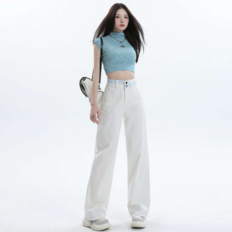 Women's All-match Casual Straight-leg Wide-leg Jeans - Image 7