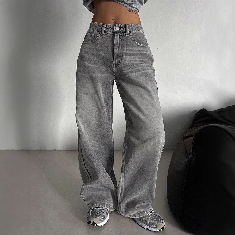 Loose Spring And Autumn Long High Waist Drooping Fashion Fashion Pants - Image 3