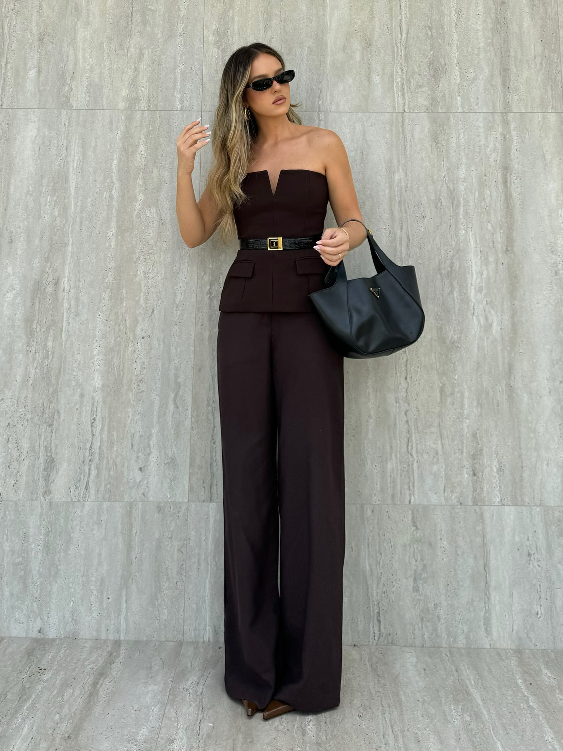 Solid Color Strapless Short Tube Top - Image 7