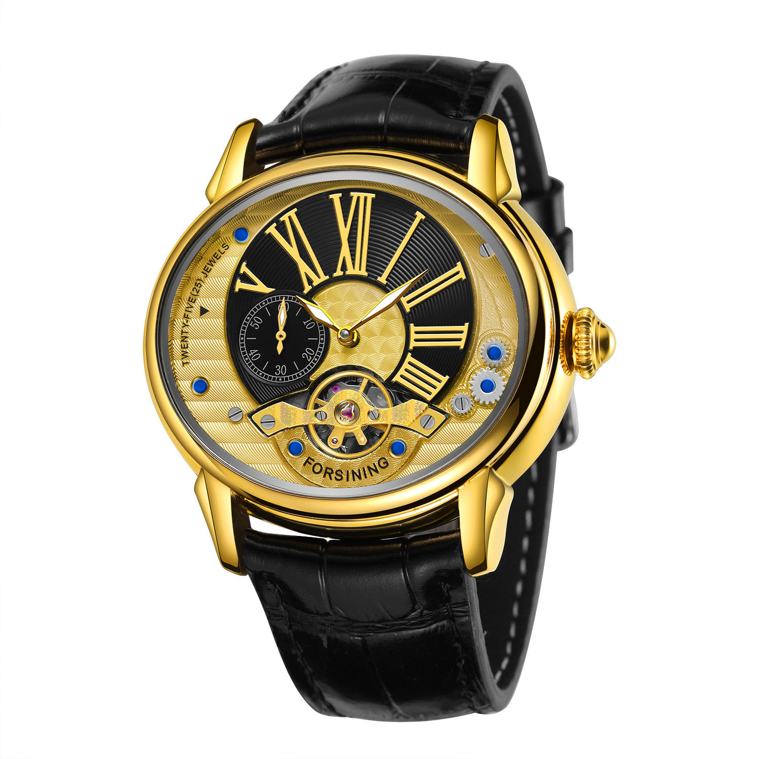 Men's Fashion Dial Flywheel Mechanical Watch - Image 4