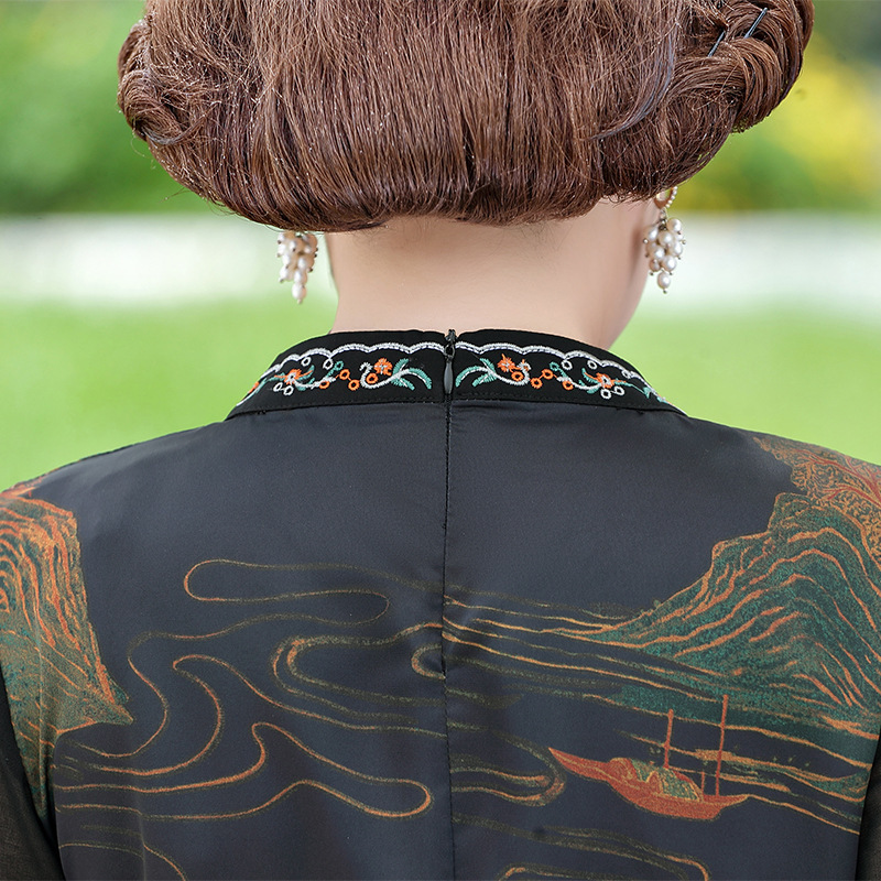 High-end Cheongsam Improved Silk Dress — изображение 6