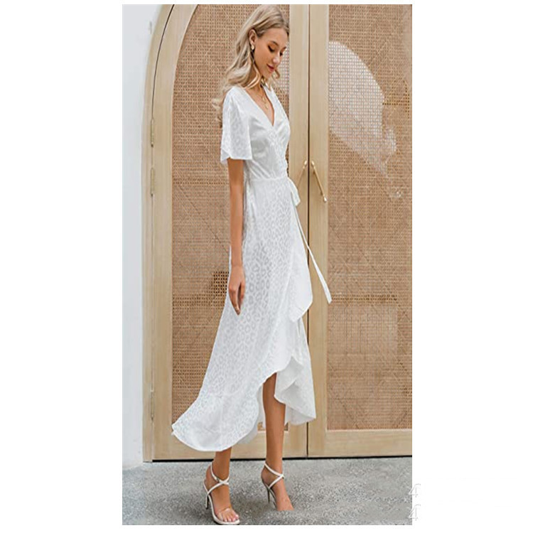 Women's Summer V-neck Ruffled Dress – Bild 8