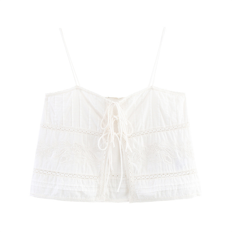 Summer New Women's Fashion Lace Cutout Sling - Image 3