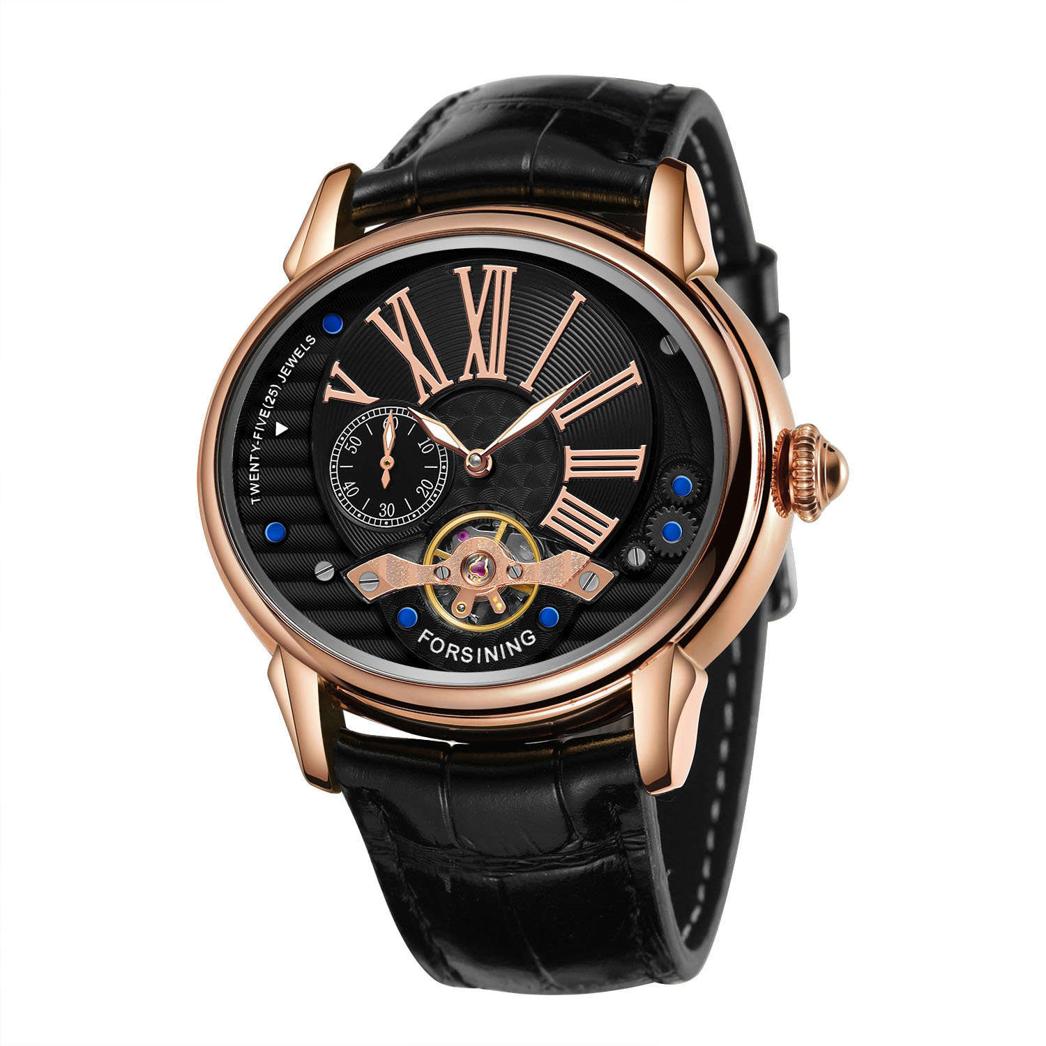 Men's Fashion Dial Flywheel Mechanical Watch - Image 3
