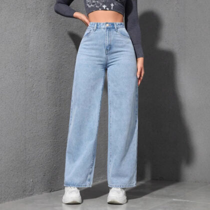 Women's Loose Straight Wide Leg Jeans