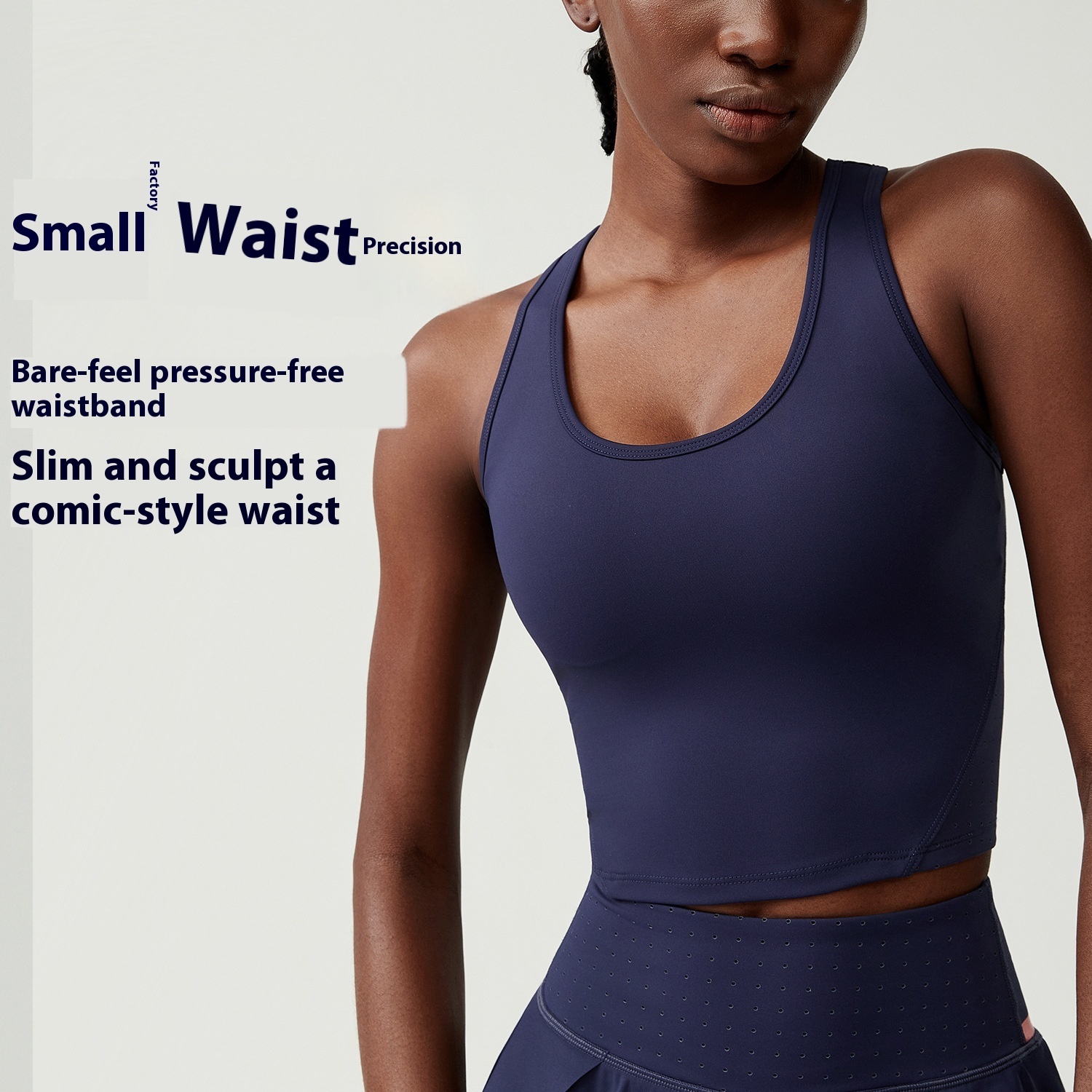 Tennis Suit Vest Women's Plus Size Fitness Running Exercise With Chest Pad – Bild 2