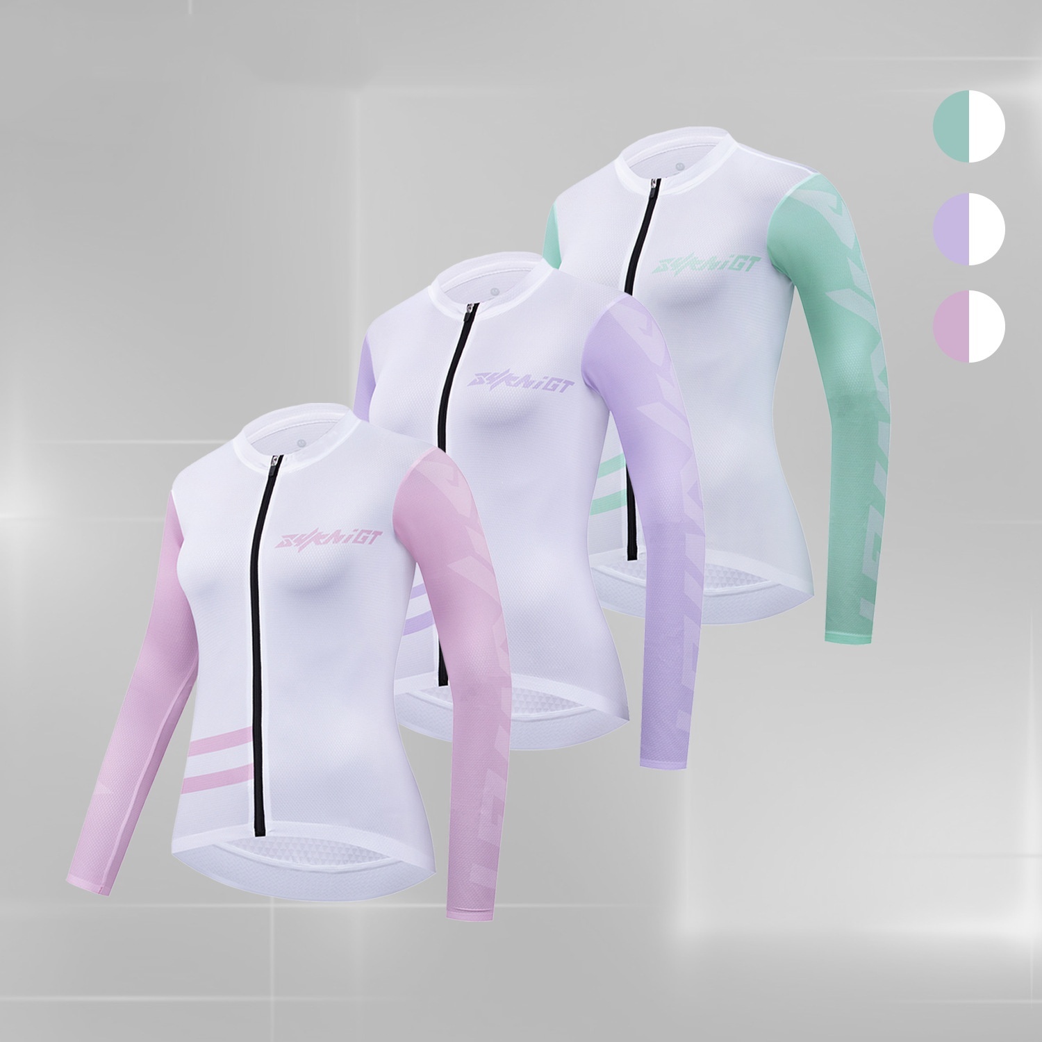 Breathable Cyclist Top Sun Protection Slim Sportswear