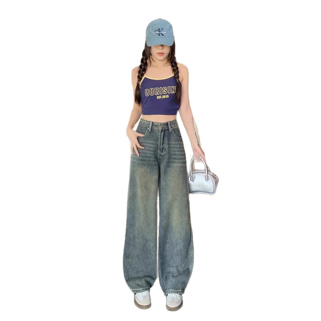 American Retro Loose Slimming And Straight New Mop - Image 5