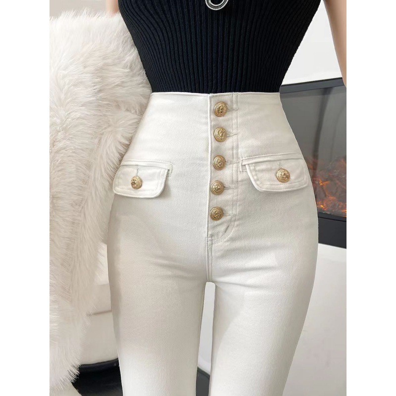 Slimming Stretch Tight Pants Skinny Pants Pencil Pants Trousers - Image 2