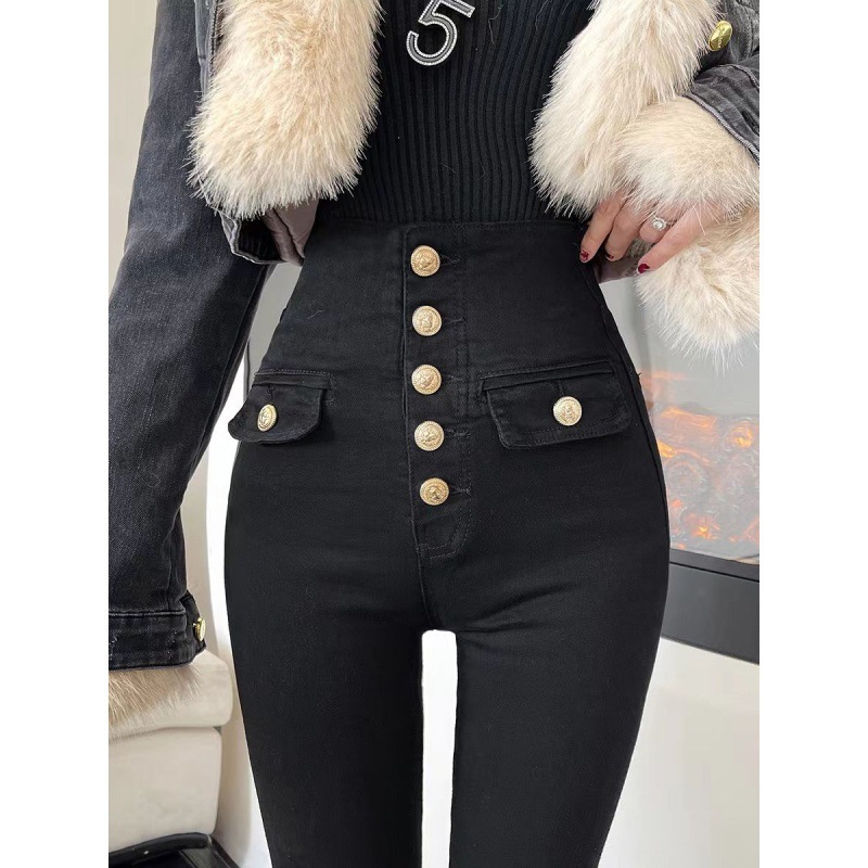 Slimming Stretch Tight Pants Skinny Pants Pencil Pants Trousers - Image 4