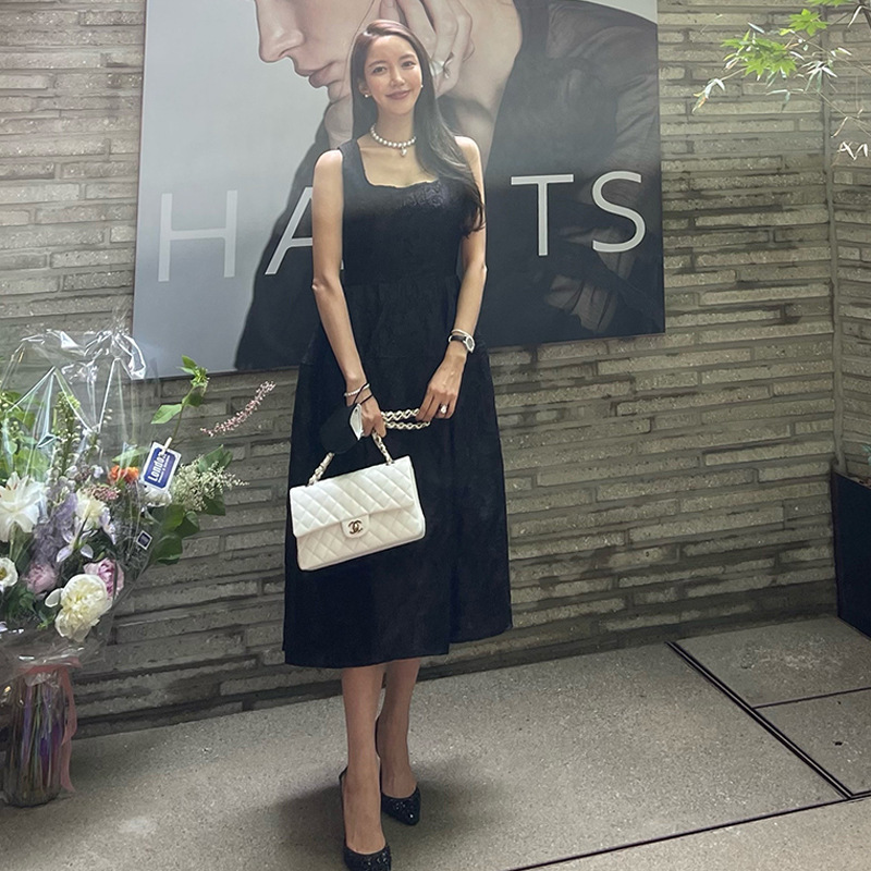 Women's New Temperament Waist Slim Fashion Jacquard Dress – Bild 7