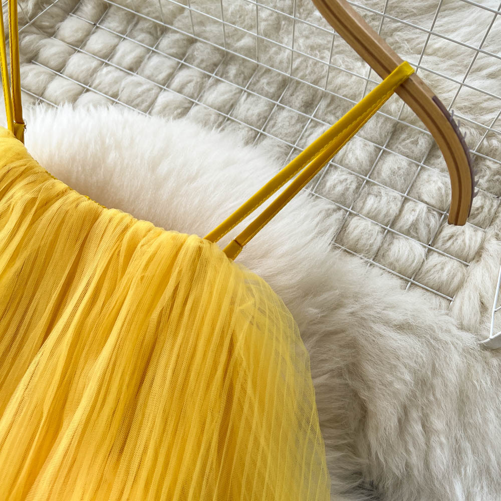 Loose Ruffle Pressed Pleated Maxi Dress - Image 6