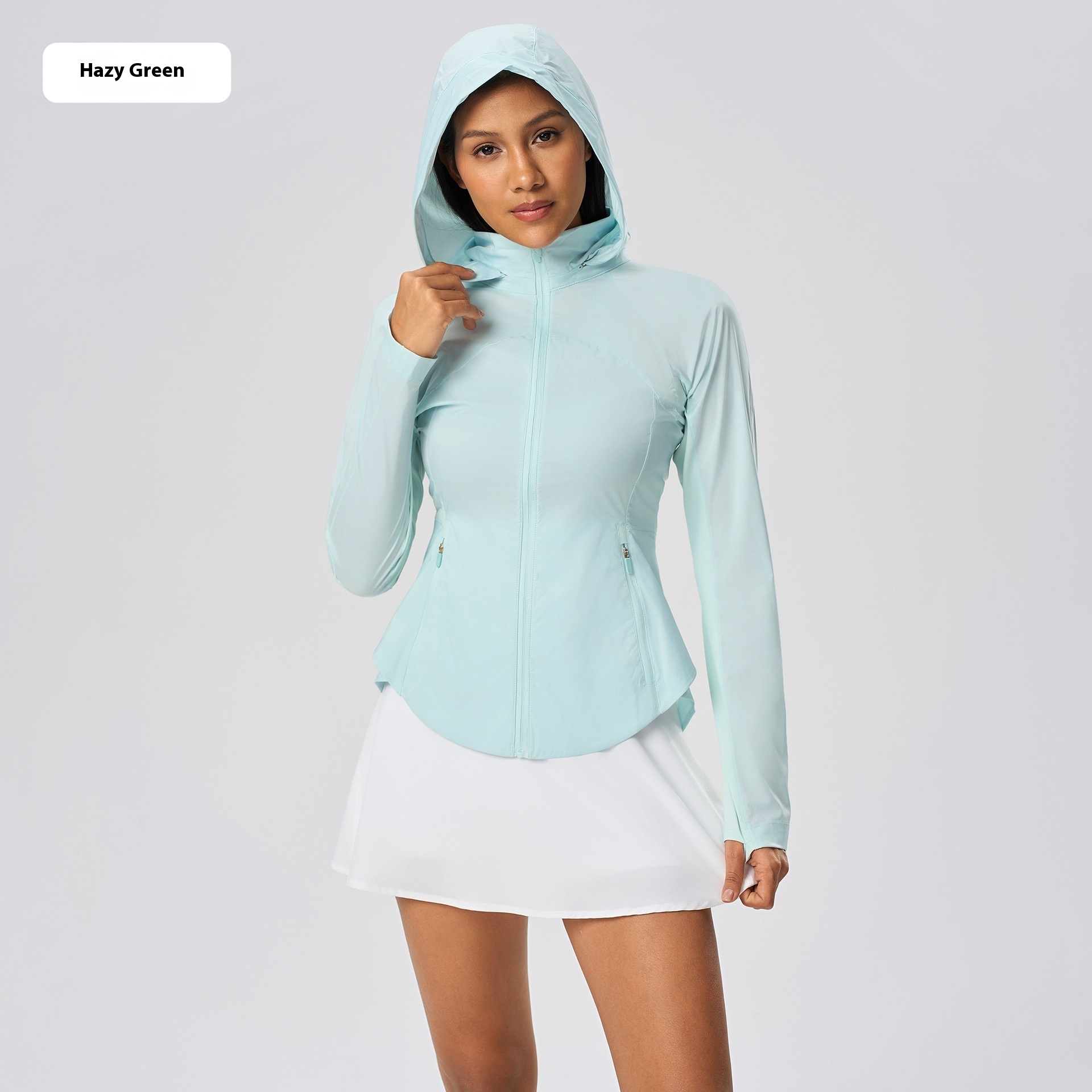 Hooded Sun Shade UV Protection Ice Feeling Quick-drying Breathable Jacket - Image 8