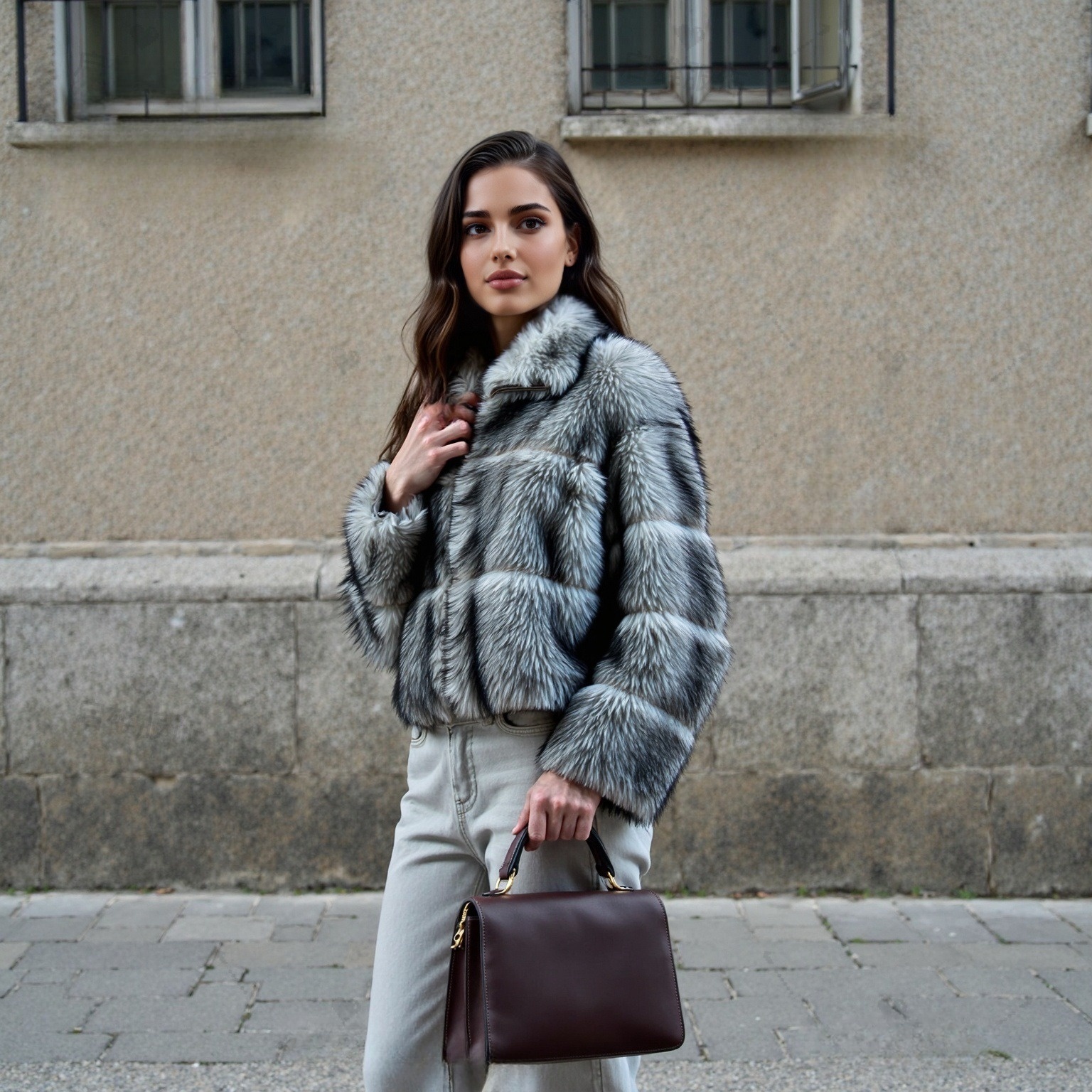 New Totoro Imported Rex Rabbit Fur Coat - Image 5