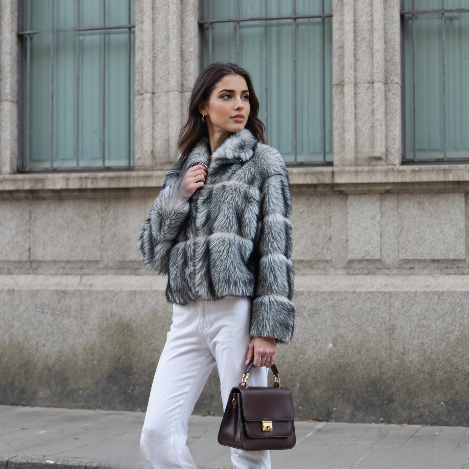 New Totoro Imported Rex Rabbit Fur Coat