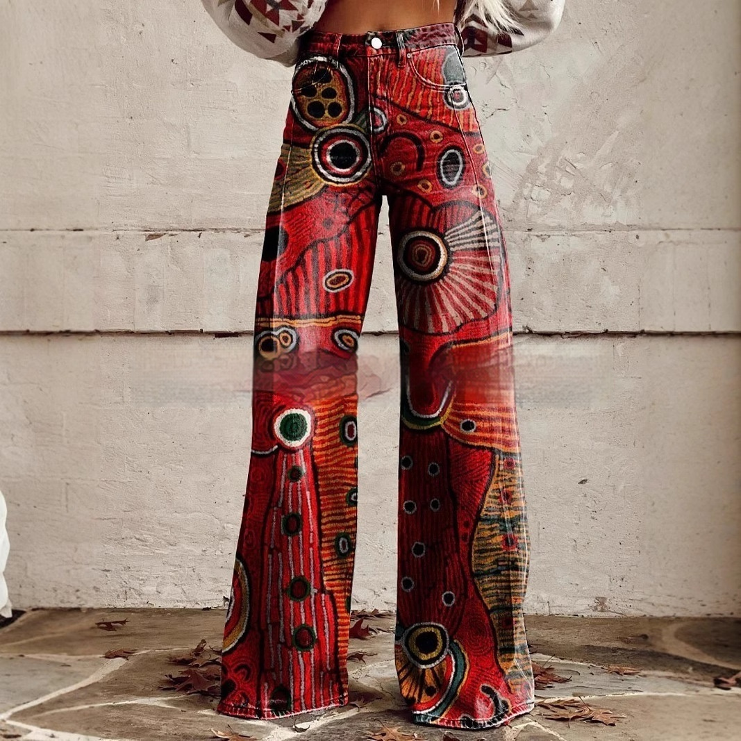 Plus Size Women's Casual Thin Imitation Jeans — изображение 3