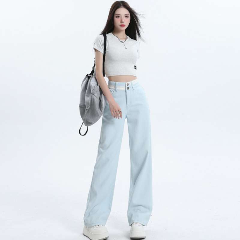 Women's All-match Casual Straight-leg Wide-leg Jeans - Image 5