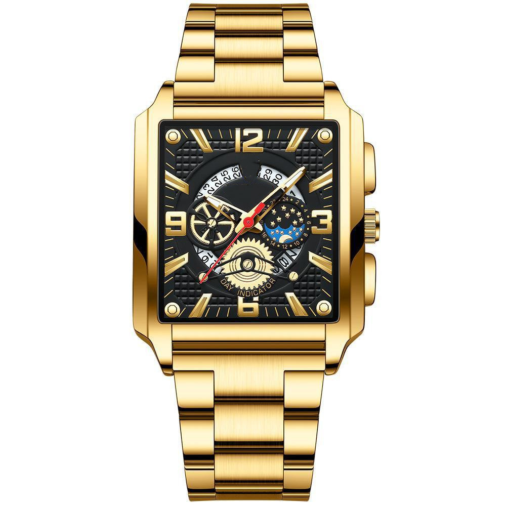 Men's Vintage Square Calendar Waterproof Luminous — изображение 5